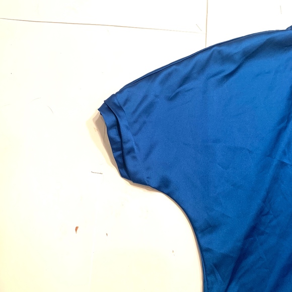 New York & Co. Blue Silky Blouse - Picture 2 of 6